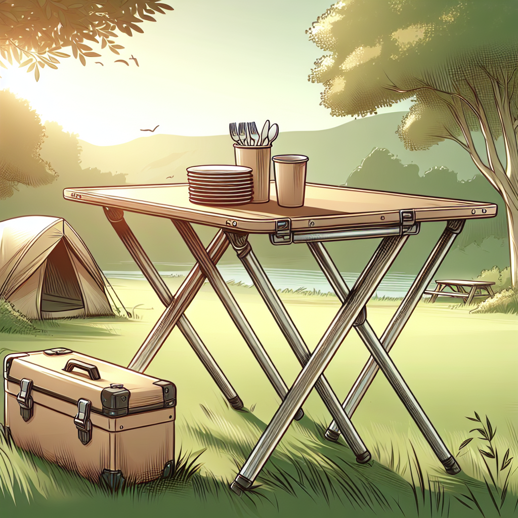 야외용 접이식 테이블 추천, 캠핑과 피크닉에서 유용한 휴대용 테이블